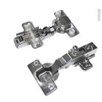 SOKLEO - Charnières 110° Lot de 2 - Clipsables - Système frein intégré